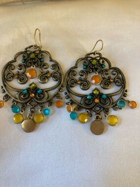 Chico’s Chandelier Beads Bohemian Earrings